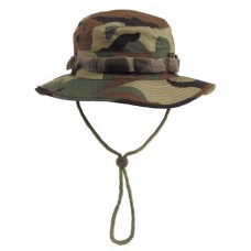 US GI Bush hat, rip stop, chin strap, woodland	